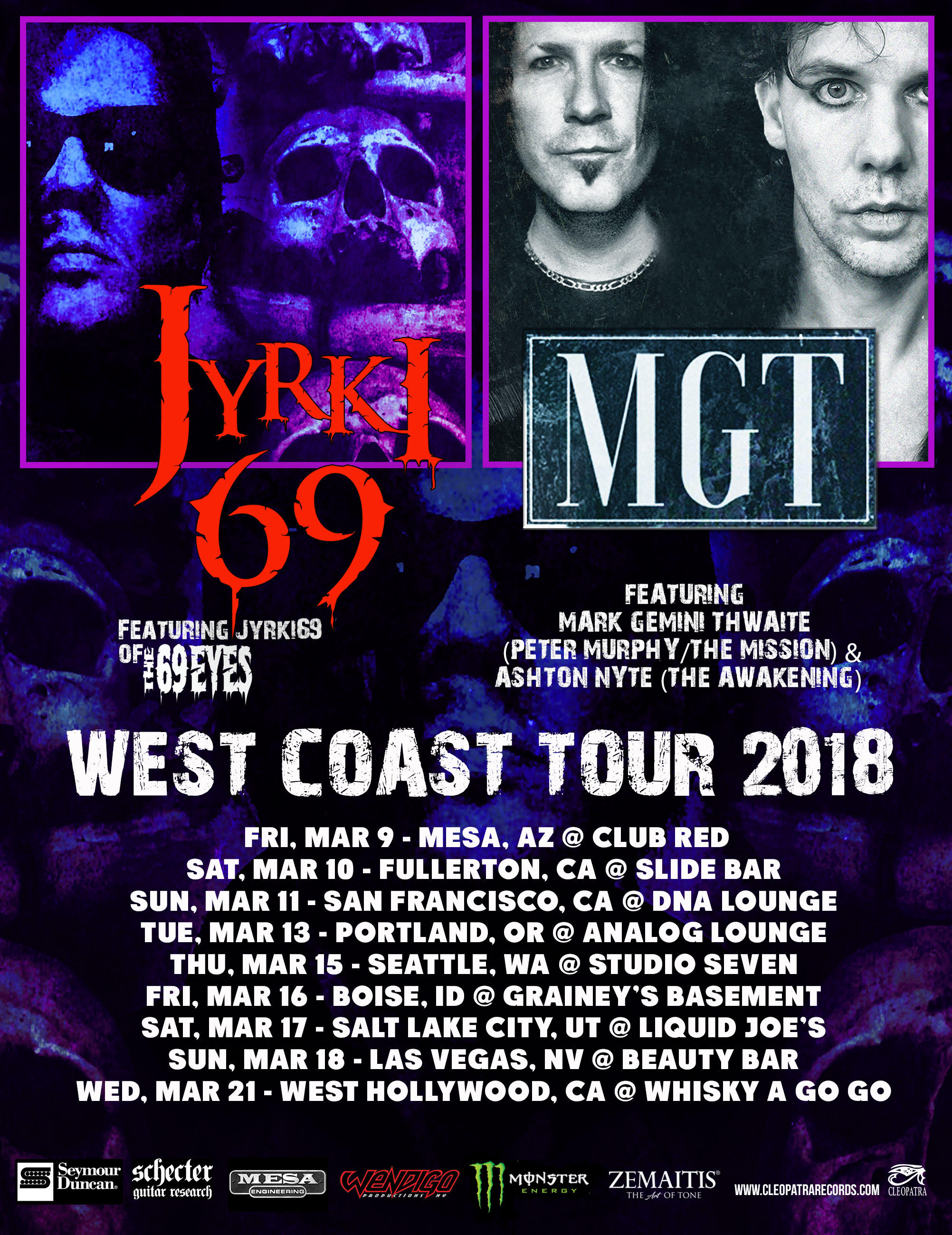 JYRKI69/ MGT tour flyer